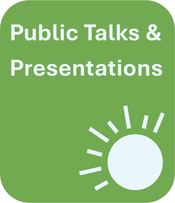 public talks and presentations 